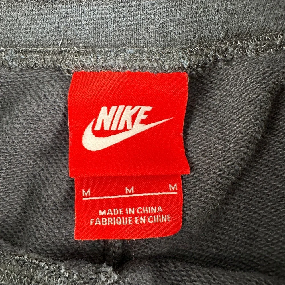 Nike Sweatpants Men Medium Black Fleece Joggers Tapered Cuffed Casual Sportswear